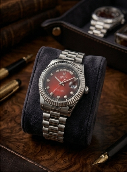 Rolex Day-Date — Bordeaux Vignette Diamond view 2
